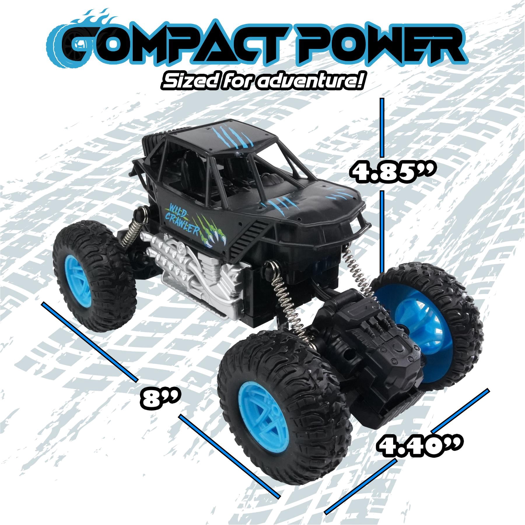 USA Toyz Wild Crawler RC Monster Truck, Off-Road 4x4 Rock Crawler