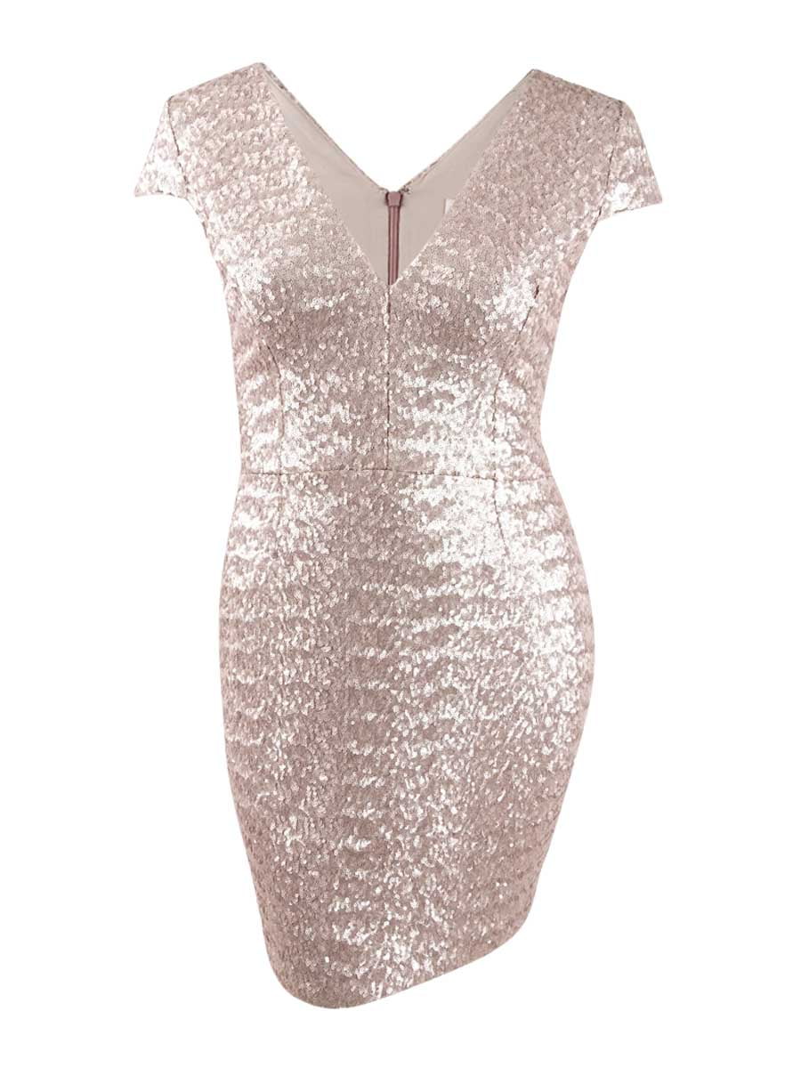 dress the population sequin sheath dress