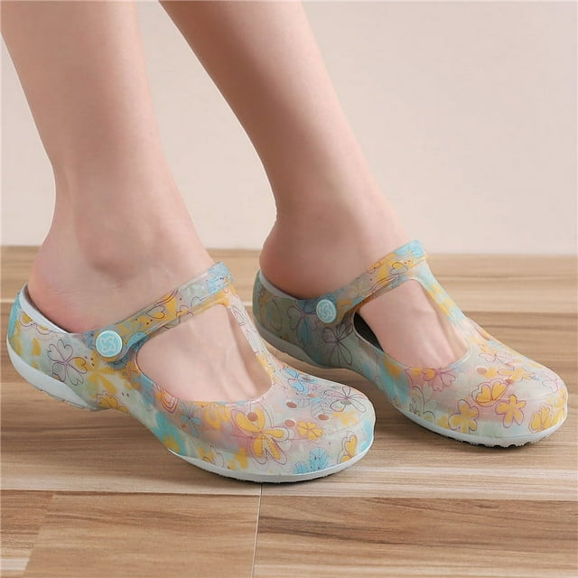 Sabot de Jardin Classique pour Femmes, Sandale d'Eau Décontractée à Enfiler pour Intérieur Extérieur Plage, Chaussures de Course en Mousse Sabots Antidérapants Chaussures pour Femmes Filles