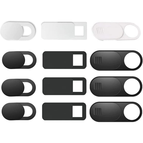 (California J.OS)(12PCS : Large  Medium   Small) 0.03 inch Ultra Thin Webcam Cover Slide,Camera Cover for MacBook Pro, iMac, Laptop, PC, iPad Pro, iPhone