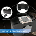 thumbnail image 4 of GSE 4-Deck Automatic Card Shuffler, AC/DC-Power & Battery-Operated Electric Shuffler Machines for Playing Cards, Blackjack, Texas Hold'em, Canasta, Bridge, Rummy, UNO, 4 of 6