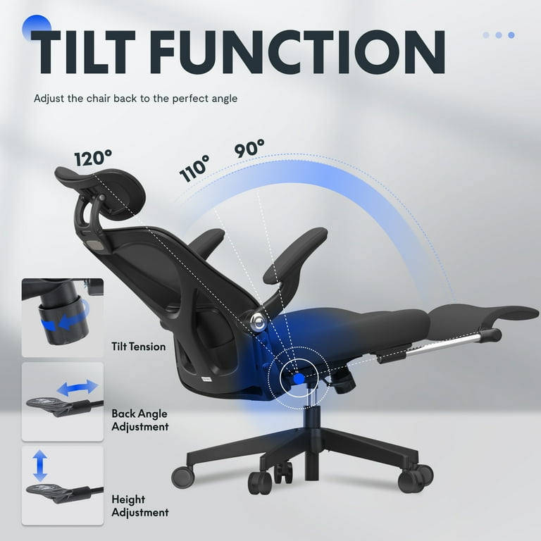 FLEXISPOT Foldex Ergonomic Office Chair, Folding Chair for Small