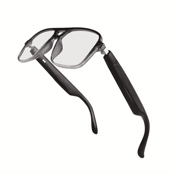 Unisex Smart Glasses - Auto-Adjusting Day/Night Lens, Anti-Blue Light, Touch/Voice Control, USB Charging, Work/Gift (Case Included)