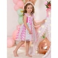 thumbnail image 2 of IBTOM CASTLE Toddler Baby Girls Boho Rainbow Tutu Floral Sequin Sleeveless Backless Ruffle Tulle Dress Princess Birthday Party Sundress 18-24 Months Colorful Butterfly, 2 of 8