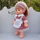 thumbnail image 2 of Lovely Clothes Plaid Dress Y Sombreros para 25cm Doll Accesorio Sunnimix Vestido de muñeca falda, 2 of 8
