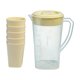thumbnail image 2 of Jarra de café frío de plástico de gran capacidad con tapa de presión, adecuada para bebidas frías y calientes, dispensador de bebidas para el hogar con 5 tazas, apto para lavavajillas., 2 of 9