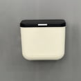 thumbnail image 1 of Cubo de basura de cocina de gran capacidad montado en la pared con tapa | Contenedor de residuos plásticos | Elegante diseño beige | Uso de almacenamiento versátil | Asas para facilitar el, 1 of 6