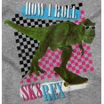 thumbnail image 2 of Funny How I Roll Sk8 Rex Dinosaur Hoodie Sweatshirt Women Men Brisco Brands S, 2 of 6