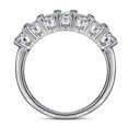 thumbnail image 3 of Anillo de Compromiso TANGJMXG Eternidad Circonita Cúbica Plata Esterlina Bañado en Rodio Mujer, 3 of 5
