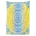 thumbnail image 3 of Ambesonne Blue and Yellow Tablecloth Rectangular Table Cover, Hippie Ombre, 52"x70", Blue Yellow, 3 of 4