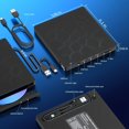 thumbnail image 4 of OUSITAID External CD/DVD Drive For Laptop  7 IN 1 USB 3.0 Ultra-Slim Portable DVD Player  CD ROM Burner Writer External Disk Drive Optical Compatible With Laptop Desktop PC Windows Linux, 4 of 5