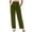 Army Green(NEW&HOT), variant on No Boundarie Womens High Waisted Wide Leg Pants with Pockets Button Up Pleated Front Loose Fit Flowy Pull On Casual Summer Trousers Brown Size XL
