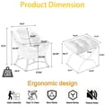 thumbnail image 2 of Gray Lazy Chair with Ottoman – Cozy Lounge Chair for Bedroom, Living Room, and Balcony, Effortless Assembly, 2 of 7