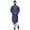 Blue, variant on Atasi Solid Long Sleeve Kurta For Men Mandarin Collar Ethnic Long Kurta For Boys
