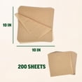 thumbnail image 4 of 10x10 Parchment Paper Squares (200 Sheets), Unbleached, High Heat, Non-stick, Pre-cut Baking - Fits Square Pans, Toaster Oven Trays, Air Fryer, Dehydrator and Roasting, 4 of 4