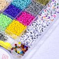 thumbnail image 2 of 9200 Uds Diy 3mm plano redondo Heishi cuentas de arcilla polimérica Kit para hacer joyería pulsera collar Earri, 2 of 4