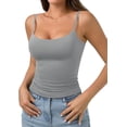 thumbnail image 2 of PINKMSTYLE Débardeurs Basiques pour Femmes à Encolure Dégagée Doublée Débardeurs Ajustables d'Été Sans Manches, 2 of 8