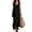 *Black, variant on Women's and Women's Plus Cotton Linen Maxi Dress , Ladies' Sleeveless V Neck Side Split Dress , Summer Beach Vacation Dresses For Women,Dark Gray,S-5XL