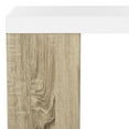 thumbnail image 6 of SAFAVIEH Carlene 47" Width Modern Scandinavian Side Storage Lacquer Desk, White/Light Grey, 6 of 7