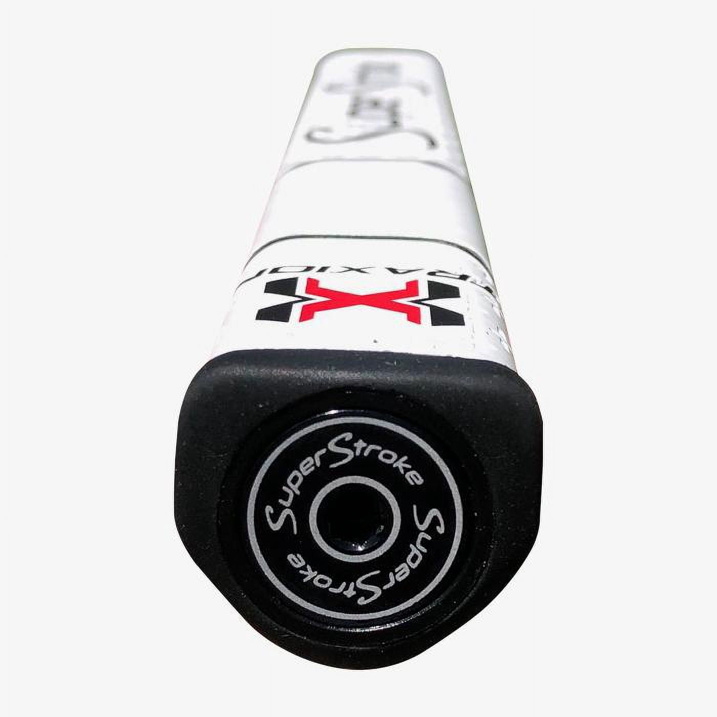 SuperStroke Traxion Flatso Golf Putter Grip, Gray/White Flatso 1.0 (070414)