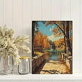 thumbnail image 2 of Autumn Waterfall Landscape Canvas Print/Wall Art， Suitable for Living Room， Bedroom， Office， Bathroom， and Hallway Decoration., 2 of 8