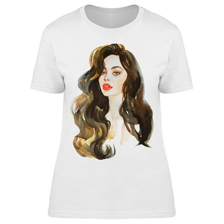 Curly Hairstyle. Fem Goals Tee Women's -Image by