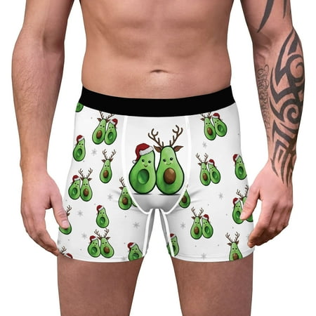 

Musuos Men’ s Underpants Cartoon Patterns Print Middle Waist Boxer Briefs