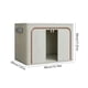 thumbnail image 3 of Caja de almacenamiento transparente para ventanas, contenedor organizador apilable de tela oxford, cesta plegable de marco metálico, apertura frontal, negro azul, 15,8x11,8x7,9 in, 3 of 6