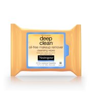 Neutrogena Deep Clean OilFree Makeup Remover Face Wipe, 25 Count