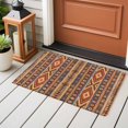 thumbnail image 4 of 2x3 Ft Entryway Area Rug, Southwest Boho Kitchen Rug Runner Washable Floor Mat, Retro Farmhouse Abstract Geometric Striped Non Slip Indoor Door Mat Throw Carpet for Bathroom Living Room Bedroom, 4 of 8