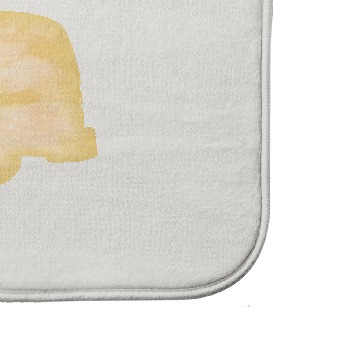 Simply Daisy 34" x 21" Plush Microfiber Yellow Beach Drive Bath Mat