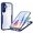 Blue, variant on Case for Galaxy S24 FE,Slim Full-Body Rugged Protective Clear Colorful Back Hybrid 3-in-1 Case with Built-in Screen Protector Phone Case for Samsung Galaxy S24 FE 5G,2024 (Blue)