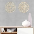 thumbnail image 2 of Mandala Wooden Wall Art Set of 2, Geometric Floral Medallions Boho Art, Birch Wood Plywood Rustic Wall Art Accent for Hallway Bedroom Living Room and Offices, 11,4" X 11,4" X 0.1", by Ambesonne, 2 of 4