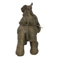 thumbnail image 6 of Safari Savanna Whimsical Elephant Father And 2 Calves On Piggyback Figurine 5"H, 6 of 9