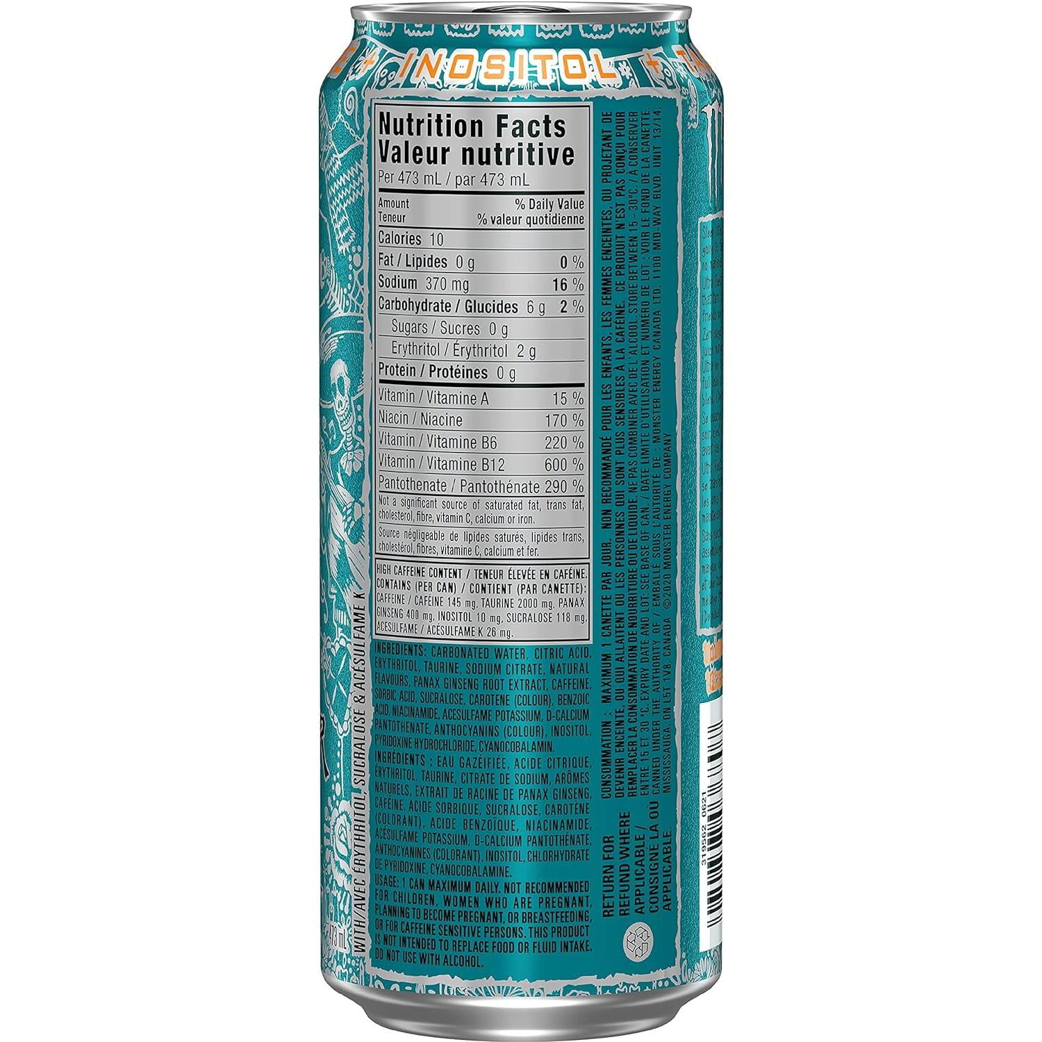Monster Energy Ultra Fiesta Mango, 473ml (Pack of 12)