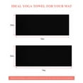 thumbnail image 6 of Black Yoga Towel for Hot Yoga Non Slip, Solid Color Farmhouse Black Yoga Mat Towel Absorbent Yoga Sweat Towels Microfiber Hot Yoga Blanket for Bikram Pilates 26"x70", 6 of 7