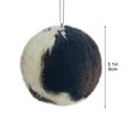 thumbnail image 3 of Christmas Balls, Plush Christmas Ornaments, Cow Pattern Hanging Balls for Tree and Wreath Decoration, 8CM Soft Cozy Holiday Decor Set of 6, Durable Festive Arrangement Balls for Home, 3 of 9