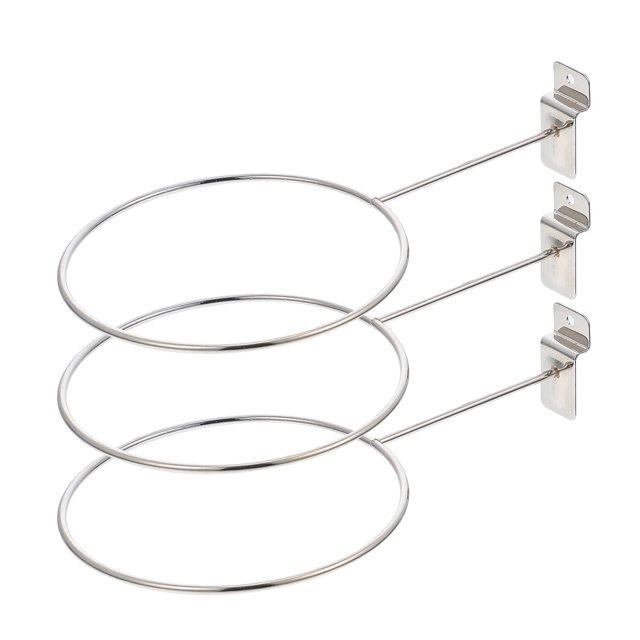 Miangastore 3 Pcs Support de Basketball Monté Porte-Balles en Fer Présentoir à Chapeaux pour Exposition