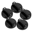 thumbnail image 1 of OULII 5Pcs Black Stove Knob Replacement for Gas Cooker Simple Style Gas Knobs, 1 of 7