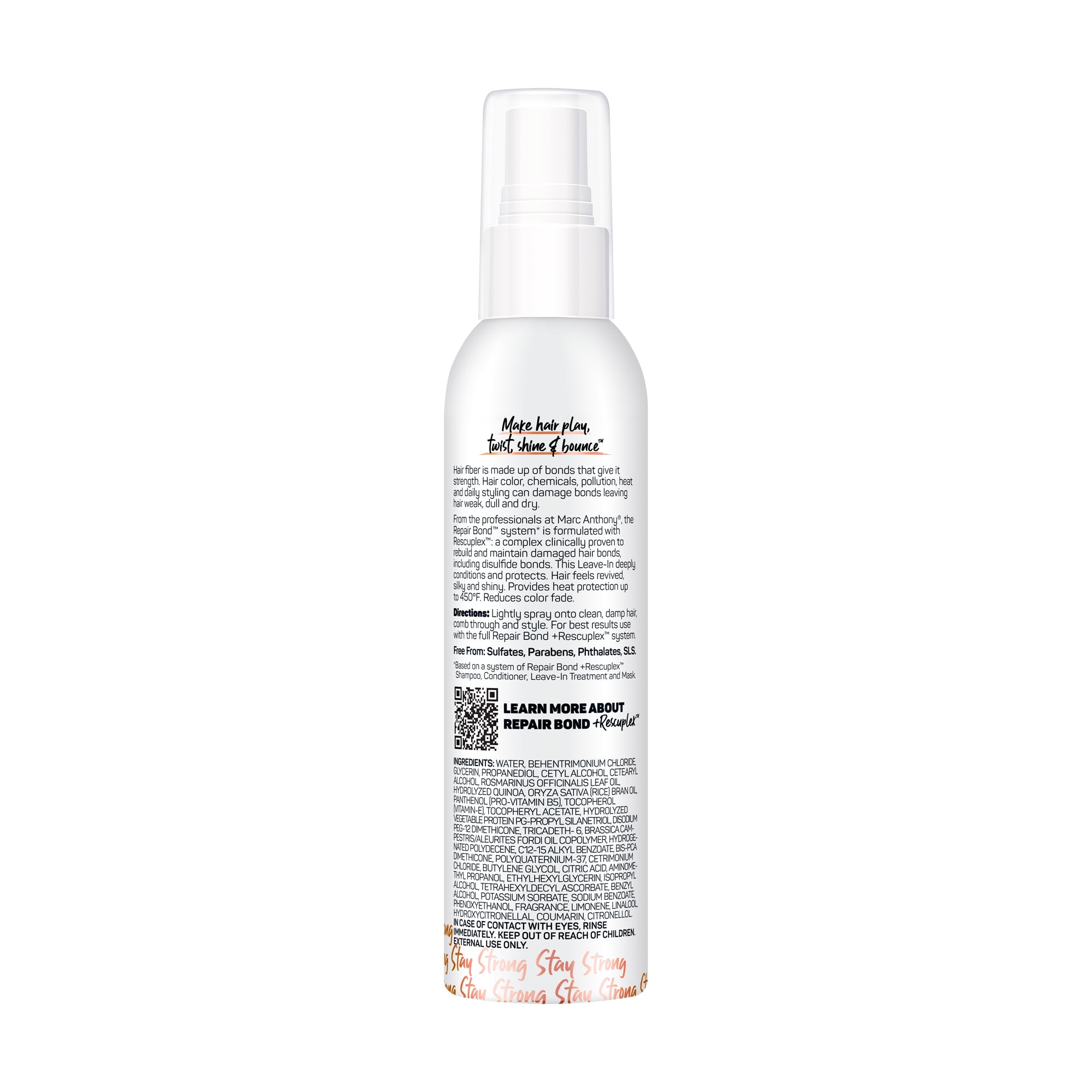 Marc Anthony Repair Bond Plus Rescuplex for All Hair Types, Leave in Hair and Scalp Treatment, 8.5 oz