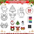 thumbnail image 2 of Kit de manualidades navideñas Lonfliness, 30 unidades, imanes DIY, 2 of 7