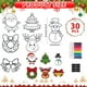thumbnail image 2 of Kit de manualidades navideñas Lonfliness, 30 unidades, imanes DIY, 2 of 7