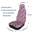 thumbnail image 4 of Pofeuu Strawberries Print Automotive Car Seat Covers Flat Cloth Full Set Seat Covers,Car Seat Covers front seats for Cars Trucks and SUVs(Two packs), 4 of 7