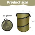 thumbnail image 5 of Lawn and Leaf Bag Outdoor Trash Can Camping Pop-Up Recycle Bin Reusable Collapsible Outside Garden Yard Trash Bag 30gallons, 5 of 6
