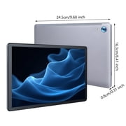 AEEZO 10 Inch Tablet with Keyboard and Mouse Set, 24GB RAM 128GB ROM, WiFi 6 for Student & Office, Gray