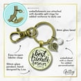 thumbnail image 6 of BFF Heart Gutsy Goodness Bronze Keychain Best Friends Forever Always Womens Gift Jewelry, 6 of 8