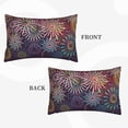 thumbnail image 2 of Naloa Fireworks2 Pillowcase, Throw Pillowcase, Wrinkle-Free, Stain-Resistant with Hidden Zipper for Bedroom Sofa-16"x24", 2 of 6