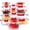Red, variant on 30 Pieces Glass Food Storage Containers, Meal Prep Set with Snap Locking Lids, Airtight lunch Containers, BPA-Free, Microwave, Oven, Freezer & Dishwasher Friendly,Blue