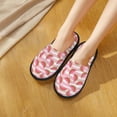 thumbnail image 5 of KLL Cute Watermelon Slippers for Women Men House Slip on Indoor Outdoor Bedroom Furry Fleece Lined Ladies Comfy Anti-Skid Rubber Hard Sole-Large, 5 of 8