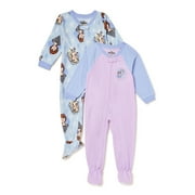 Disney Frozen Toddler Girls Pajama Blanket Sleeper, 2-Pack, Sizes 2T-5T